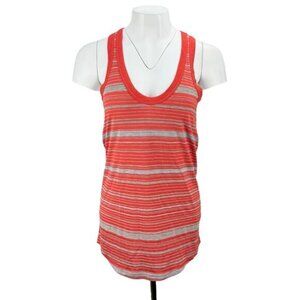 JAMES PERSE Striped Orange Women's Tank Size 2